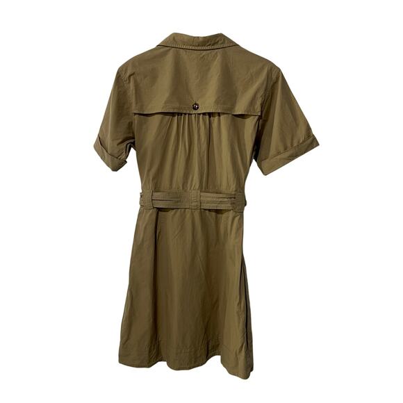 RAILS WOMENS SIZE MEDIUM NATALIE TIE WAIST MINI DRESS OLIVE KHAKI TAN NEW - Picture 5 of 14